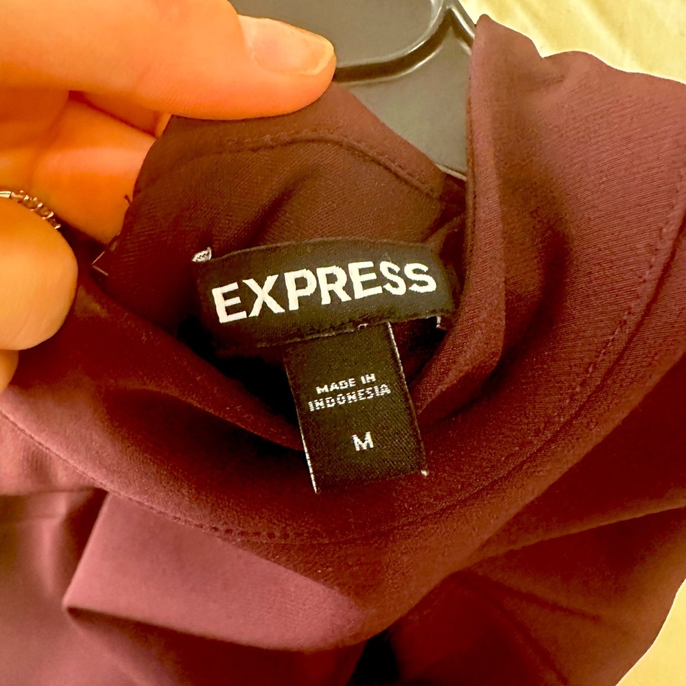 Long Business Casual Deep Purple Dress